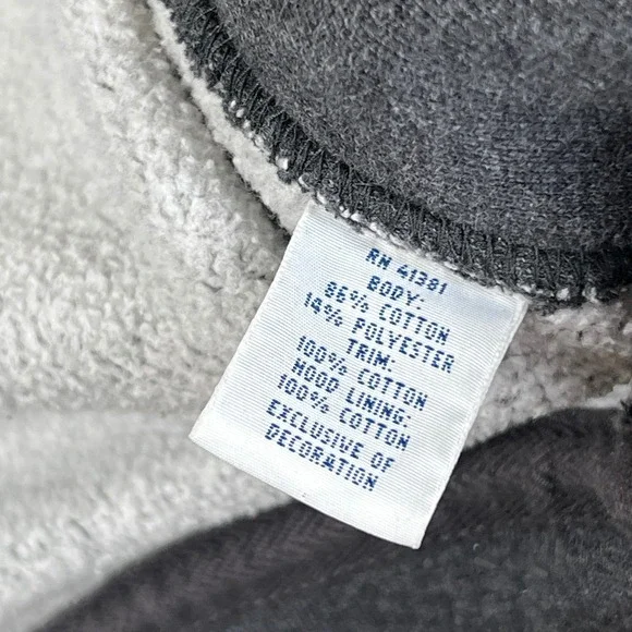 Polo Ralph Lauren Hoodie Mens M Gray Full Zip Heavyweight Double Knit Pony - Picture 4 of 11